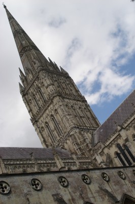 The spire of Salisbury's cathedral.