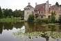 Reflection of the old castle in the moat.