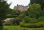 The Victorian mansion house on top of the hill. It was built in 1837 from sandstone quarried from the grounds.