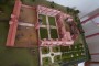 Model of Sir Richard Baker's house as built circa 1560. The only remaining parts are the tower and the long building on the left of the picture (the so-called west wing, home to the Library), all the rest has been destroyed. None of the buildings were inhabitable when Vita and Harold arrived and the grounds were full of rubbish: they indeed faced a huge task.