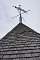 One of the weather vanes on top of the tower.