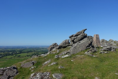 View from Sourton Tor in Dartmoor (440 m above sea level.