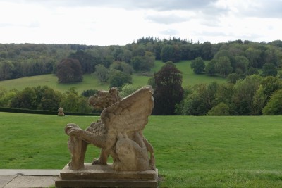 The Surrey countryside seen from the terrace of Polesden Lacey.