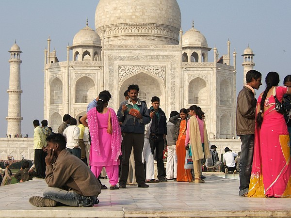 The Taj Mahal, loved by Indian and foreign tourists alike